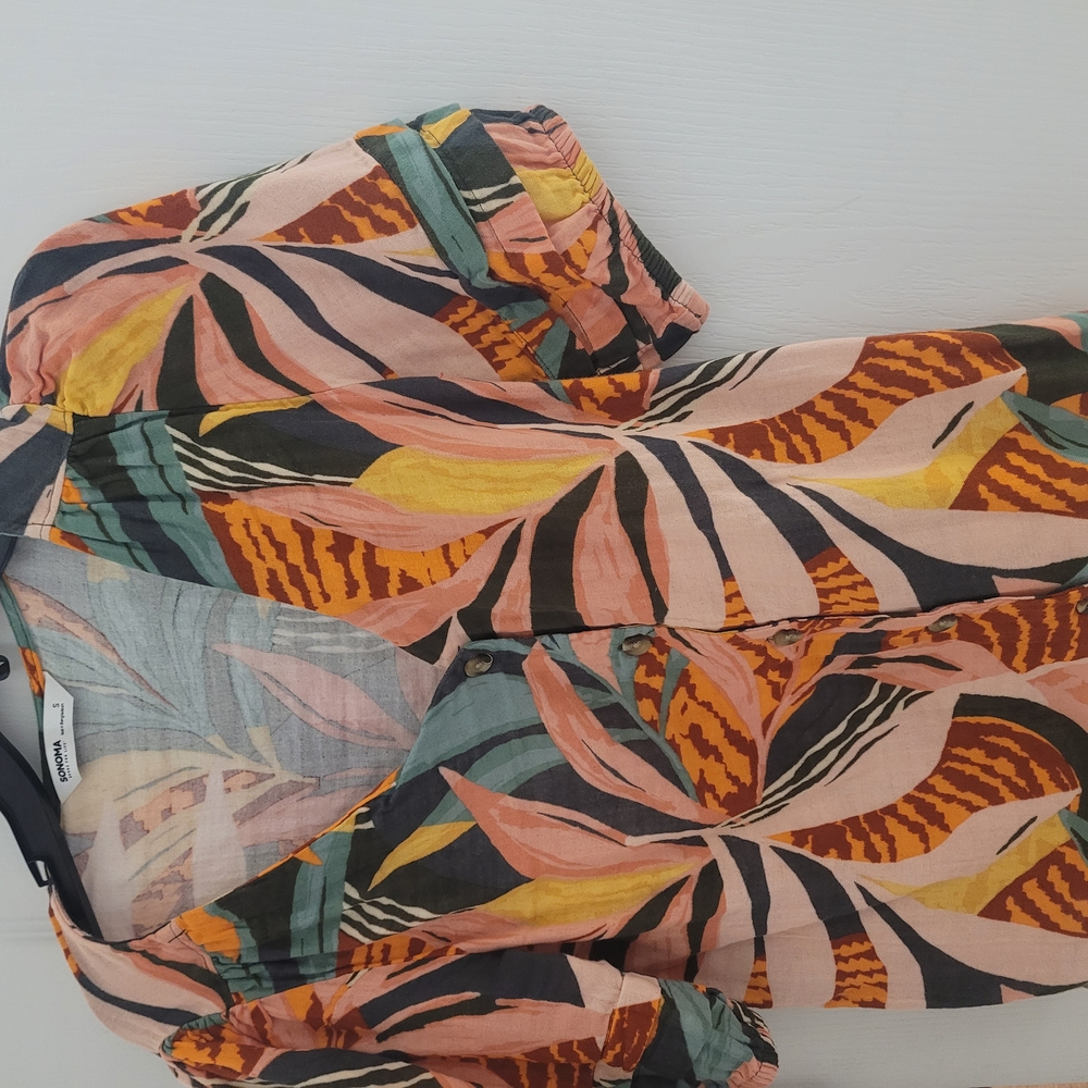 Sonoma Women's Camisole - Multicolor Leaf Print